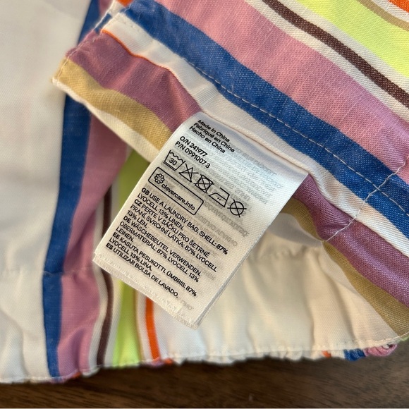 Lemlem by Liya Kebrede Multicolor Striped Crop Top M - Picture 6 of 8